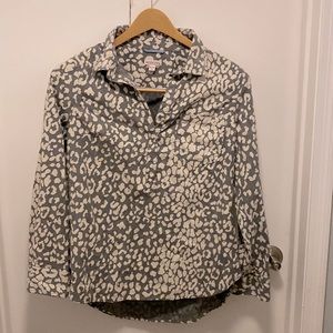 Nero a XL Gray Leopard Blouse